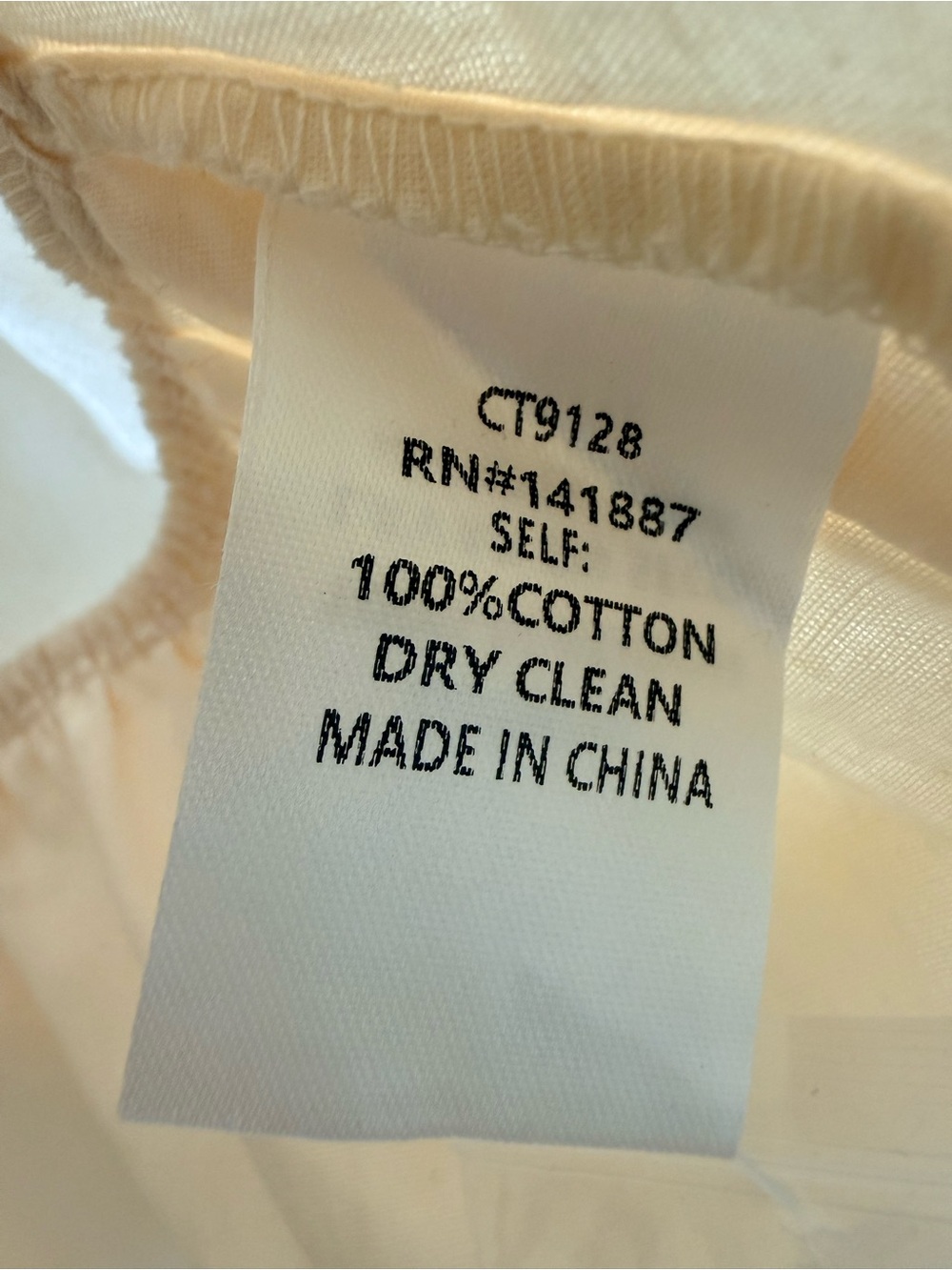 TCEC Cream Tiered Peplum Ruffle Blouse 100% Cotton Size Small - Picture 8 of 14